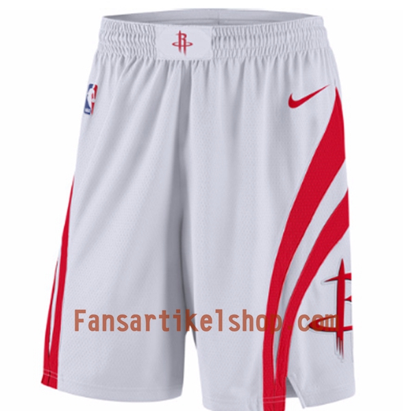 NBA Houston Rockets Herren Shorts Weiß Nike Swingman NBA Houston Rockets Herren Shorts Weiß Nike Swingman